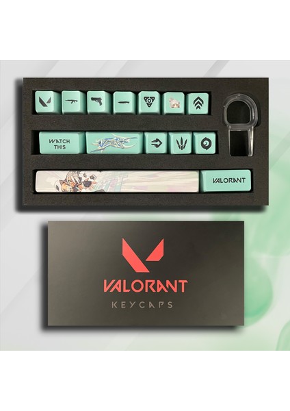 Valorant Jett Keycaps - 14'lü Mekanik Klavye Tuşu