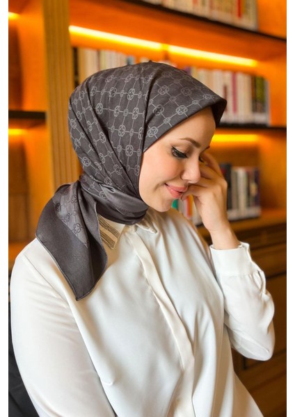 Elegance Monogram Eşarp 1090500-913 Anrasit
