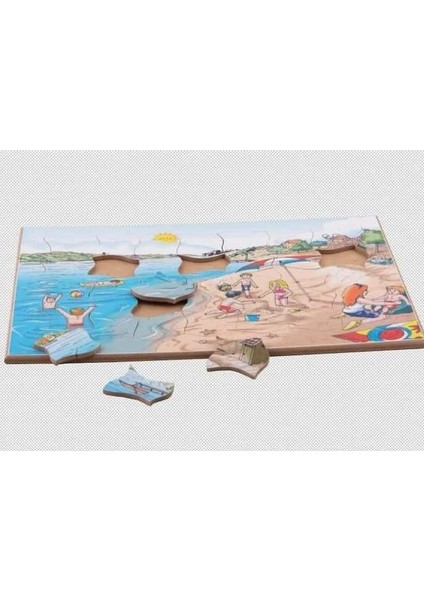 Yaz Mevsim Ahşap Yapboz Puzzle 25X35 Cm. 35 Parça