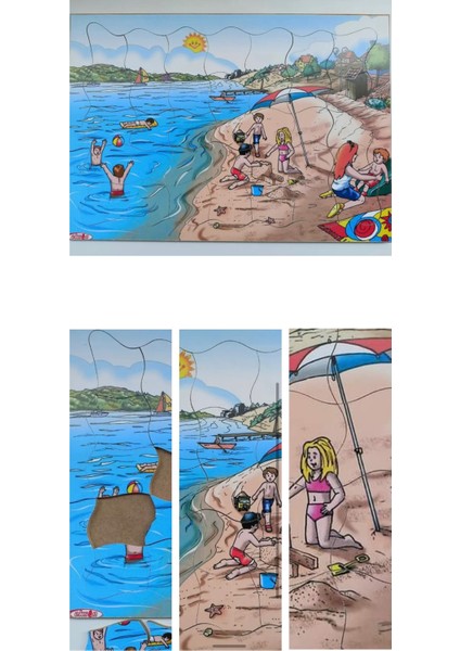 Yaz Mevsim Ahşap Yapboz Puzzle 25X35 Cm. 35 Parça