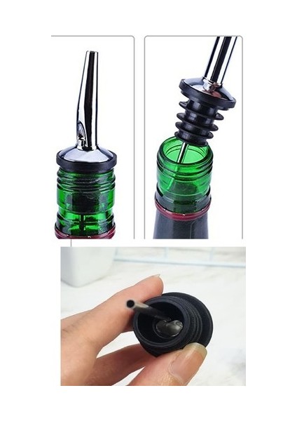 Şişe Ucu Servis Aparatı Damlalık Yağdanlık -Şişe Tıpa Sürekli Akışlı Hava Delikli modelleri