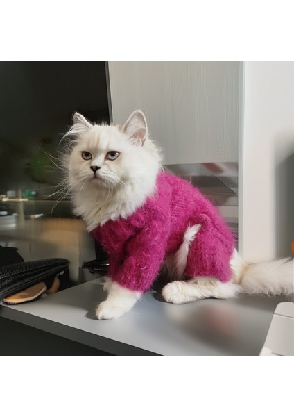 Kedi Köpek için Yumoş Saç Örgülü Tulum