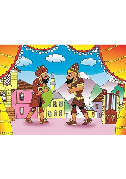 Hacivat Karagöz Ahşap Puzzle Yapboz 25X35 Cm. 35 Parça fırsatları