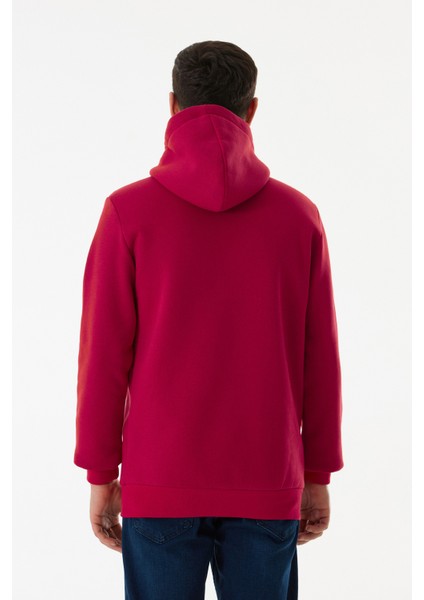 3 Iplik Basic Kanguru Cepli Kapüşonlu Sweatshirt