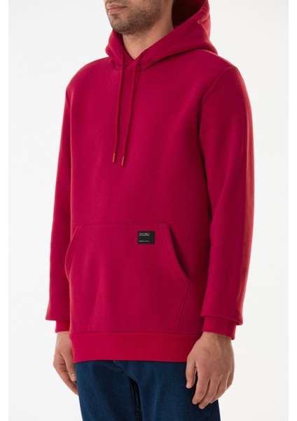 3 Iplik Basic Kanguru Cepli Kapüşonlu Sweatshirt