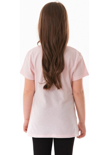 %100 Pamuk Boston Yazı Baskılı Kız Çocuk Tişört fırsatları