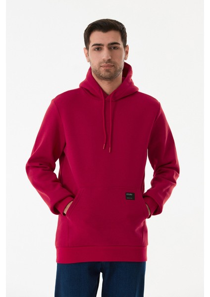 3 Iplik Basic Kanguru Cepli Kapüşonlu Sweatshirt