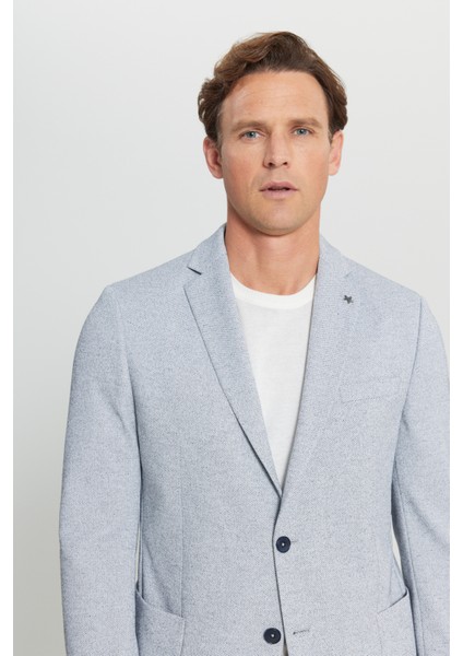 360 Her Yöne Esneyen Slim Fit Dar Kesim Mono Yaka Armürlü Torba Cepli Blazer Ceket fırsatları