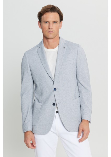 360 Her Yöne Esneyen Slim Fit Dar Kesim Mono Yaka Armürlü Torba Cepli Blazer Ceket modelleri