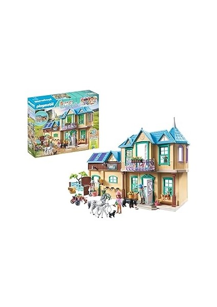 Playmobil Şelale Atları 71351 Şelale Çiftliği, At Dostları Için Büyülü Şelale Cenn, 5 Yaşından B