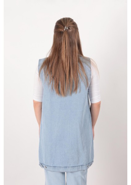 1057 Kadın Jean Yelek fırsatları