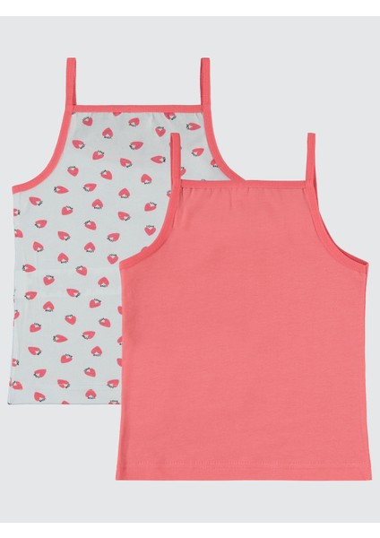 Kız Çocuk 2'li Atlet Set 2-10 Yaş Pembe