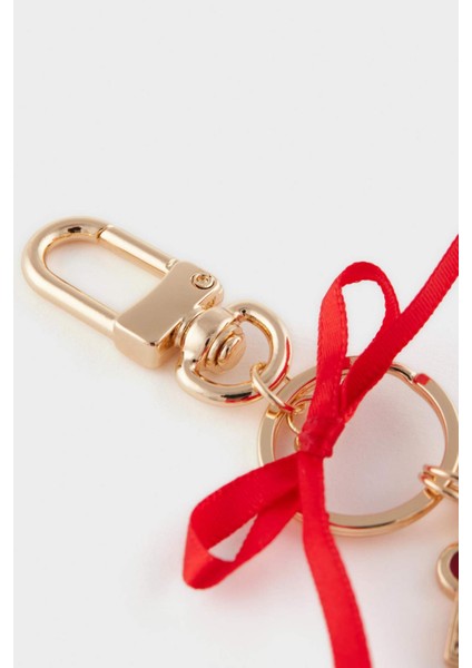 Kadın Gold Kırmızı Kalpli Charm Anahtarlık E6636AXNS fırsatları