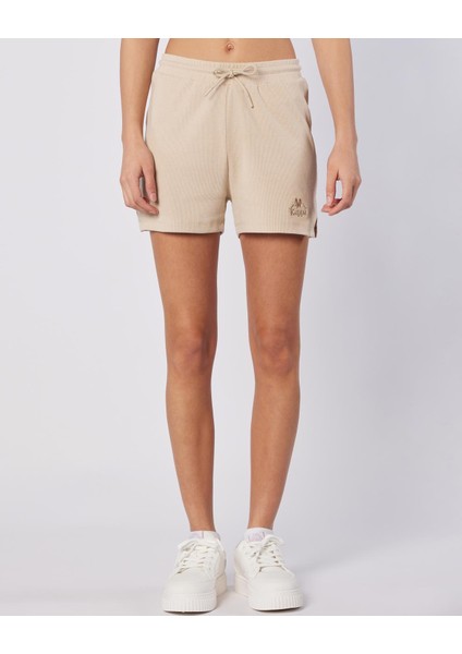 Leda Short Kadın Bej Regular Fit Şort