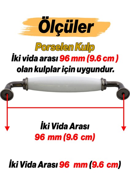 Zerrin Porselen Antik Nikel Kulp 96 mm Mobilya Çekmece Mutfak Dolabı Dolap Kapak Kulplar Kulb Kulp modelleri