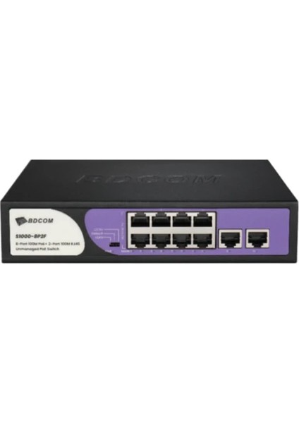 8 Port Yönetilemez Poe Switch
