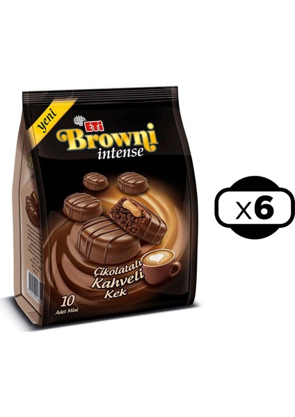 Browni İntense Mini Kahveli 160 gr x 6 Adet fiyatları