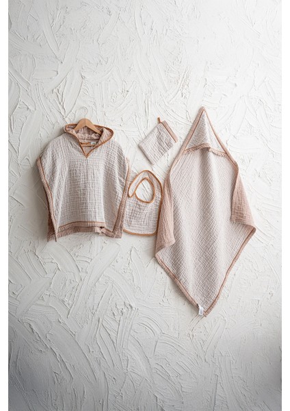 Melinda Terra Organik Pamuk 4 Parça Bebek Panço Seti