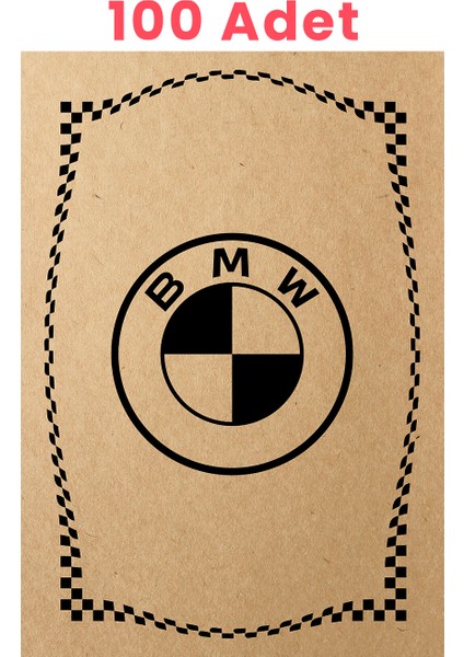 Kraft 120GR Bmw Oto Paspas Kağıdı 100 Adet - 35X50CM - Kalın Kağıt Baskılı