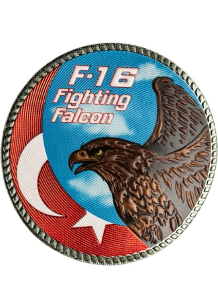 F16 Türk Bayrağı Pvc Arma