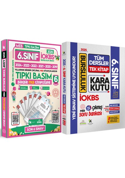 2025 6. Sınıf LOKBS Paket 6’lı Tıpkı Basım Tüm Dersler Tek Kitap Çözümlü Çıkmış Soru Bankası 2’li Set