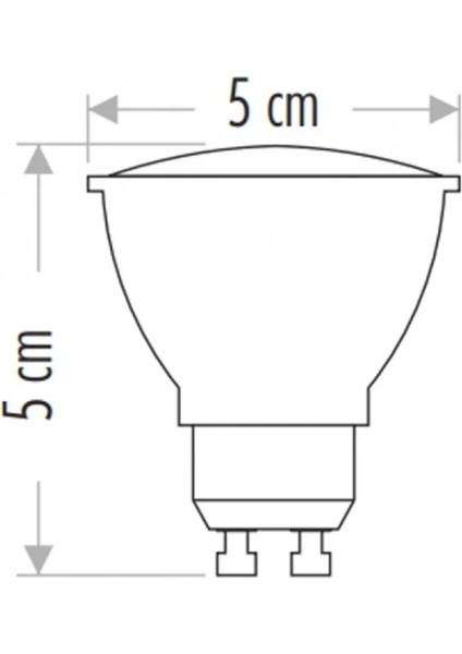 Çanak LED Spot Ampul 7W GU10 Kırmızı (Starter Duylu)