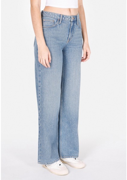 970 Berry Regular Fit Kadın Mavi Jean Pantolon CL1073221