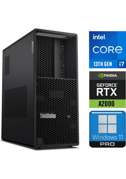 Dws Thinkstation P3 I7-13700K 128GB 4tb SSD 12 GB Rtx A2000 W11P Iş Istasyonu 30GS0011TR 007