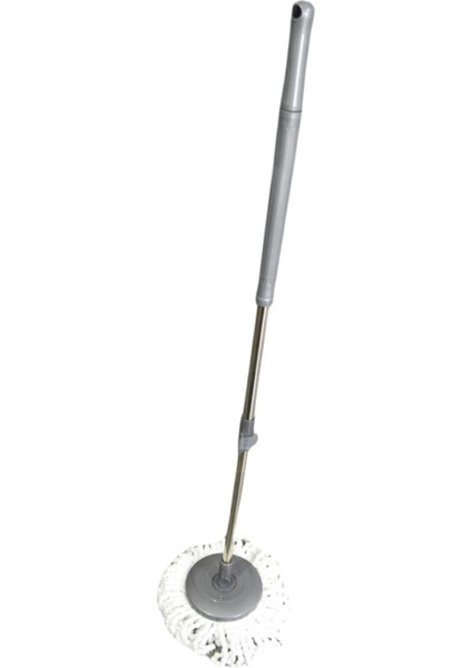 360° Döner Başlıklı Mikrofiber Mop Seti – 110 cm Uzunluk, Tek Yedek Bezli