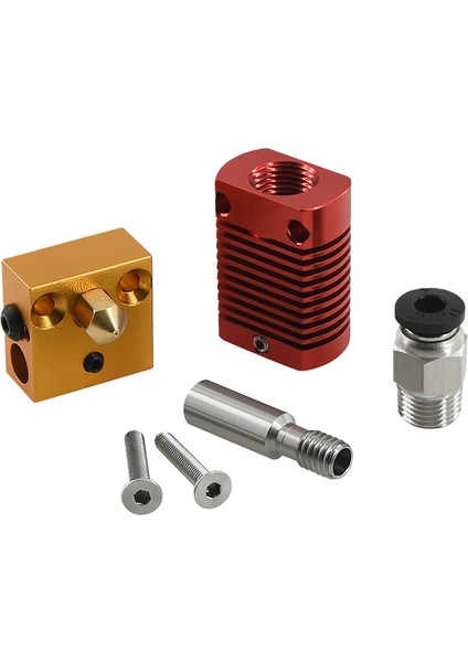Mk8 Montajlı Ekstruder Sıcak Sonu Kiti Için Ender 3 Cr-10 Yazıcılar Için 1.75MM 0.4mm Memesi Alüminyum Isıtma Bloğu 3D Yazıcı Aksesuarları fırsatları