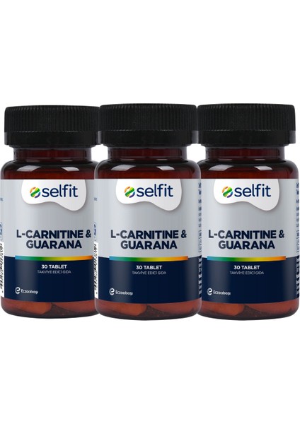 L-Carnitine & Guarana 30 Tablet x 3 Adet