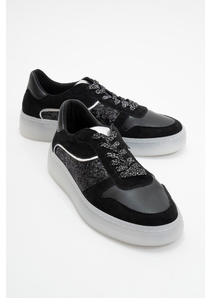 Felipe Siyah Cam Kırığı Kadın Spor Ayakkabı