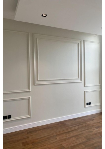 Tv Ünitesi Tasarımı Boyanabilir Çıta Hazır Kesim