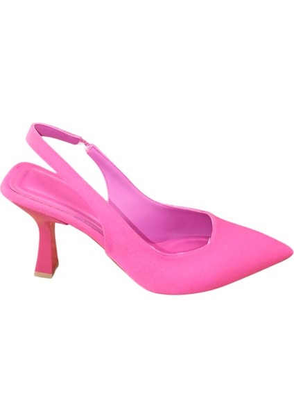 Şiko 809 Kadın Kadeh Ökçe Arka Açık Stiletto Ayakkabı Fuşya fırsatları