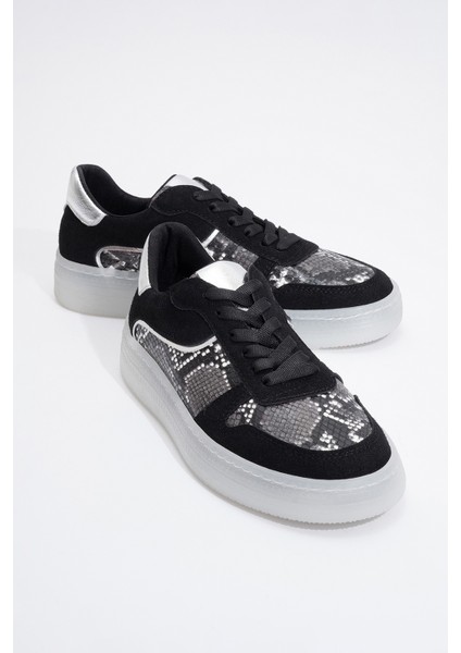 Montero Siyah Desenli Kadın Spor Ayakkabı