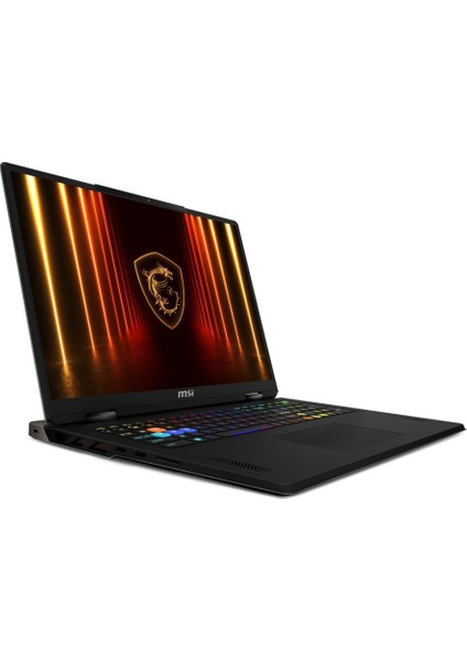 Msı Vector A18 Hx Ryzen 9-9955HX 16-Gbddr5 4 Tbssd RTX5080 (16GB-GDDR7-175W) 18" Qhd+ 240Hz Windows 11 Home A9WIG-093TRHMF9