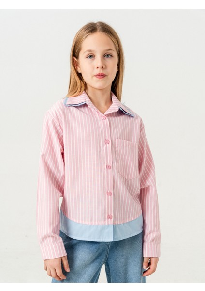Kız Çocuk Çift Yakalı Gömlek 3152 modelleri