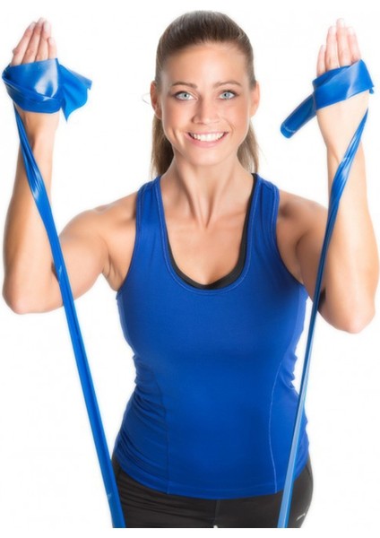 Theraband® Exercies Band 2.5 M In Zipper-Bag +Kullanma Programı,mavi