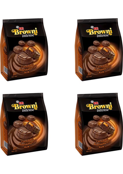 Browni İntense Mini Karamelli 160 gr x 4 Adet