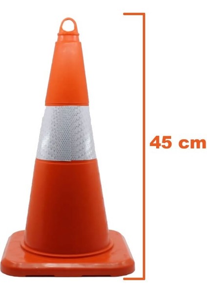 Trafik Yol Konisi Reflektifli 45CM Işyeri Otopark Dükkan Pvc Kırılmaz Esnek Trafik Dubası Delinatör fiyatları
