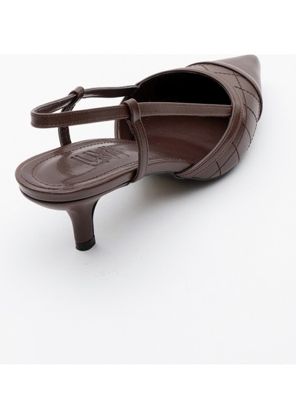 Poınt Kahverengi Kadın Topuklu Ayakkabı fırsatları