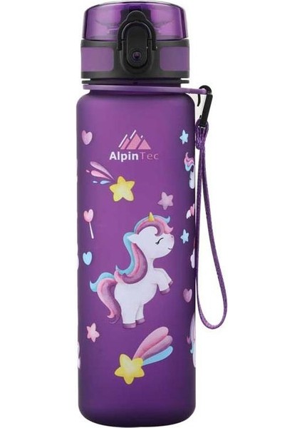 Unicorn Mor Tritan Çocuk Suluk Matara 500 ml
