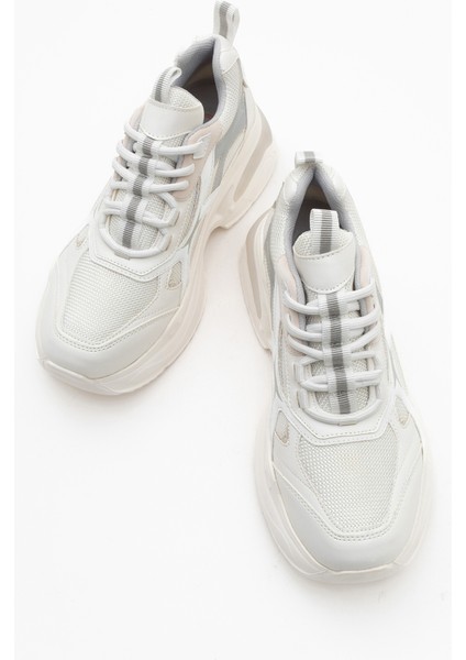 Marron Beyaz Kadın Spor Sneakers