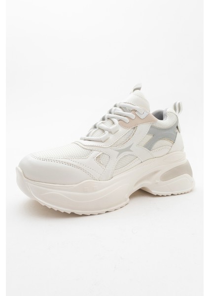 Marron Beyaz Kadın Spor Sneakers