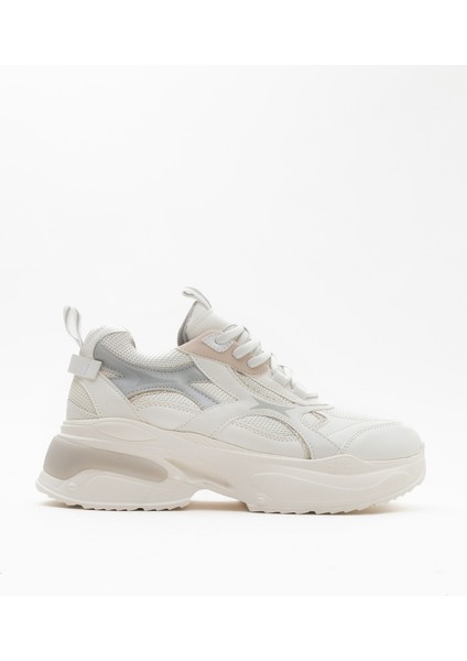 Marron Beyaz Kadın Spor Sneakers