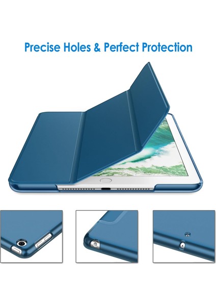 Apple iPad 8. Nesil 10.2 Kılıf Pu Deri Smart Standlı Case A2270 A2428 A2429 A2430