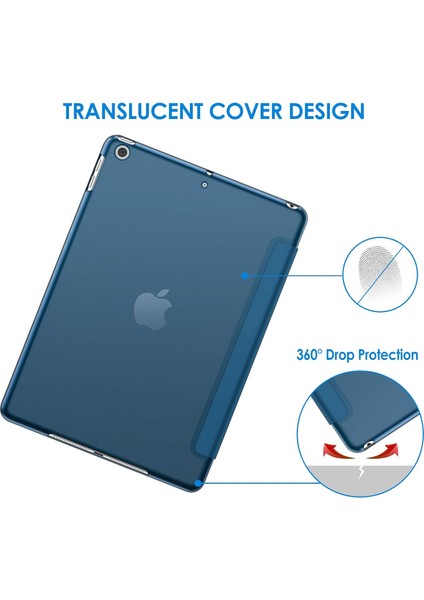 Apple iPad 8. Nesil 10.2 Kılıf Pu Deri Smart Standlı Case A2270 A2428 A2429 A2430