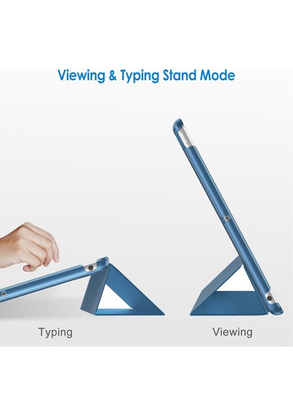 Apple iPad 8. Nesil 10.2 Kılıf Pu Deri Smart Standlı Case A2270 A2428 A2429 A2430