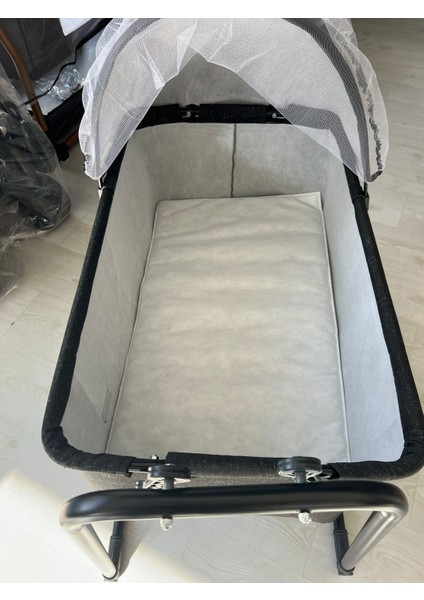 Keten Tenteli Silinebilir Portatif Sallanır Anne Yanı Beşik Sepet Beşik Hamak Beşik Xxl indirimleri