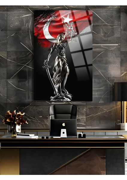 Avukat Ofisine Hediye Themis Heykeli Adalet Heykeli Kırılmaz Cam Tablo Ev Ofis Iş Yeri Hediryesi